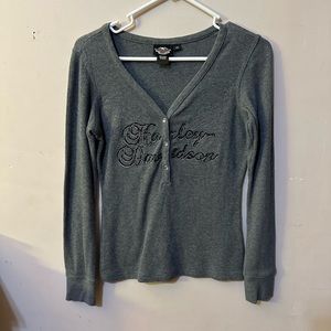 Harley Davidson knit top long sleeve size XS